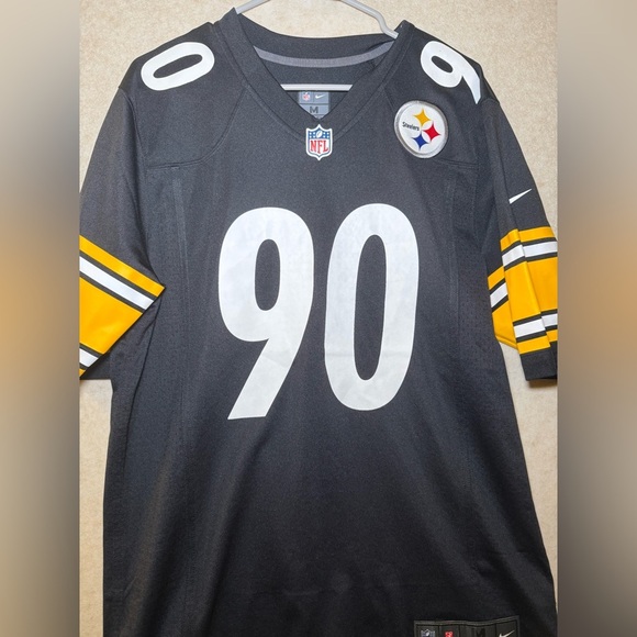 Pittsburgh Steelers T.J. Watt Nike Black On Field Game Jersey, Men's Size M - Picture 3 of 13